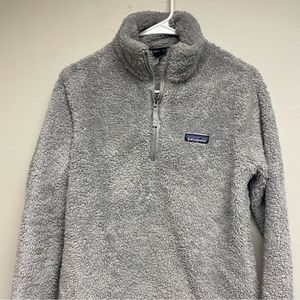 Patagonia Gray 1/4 Zip Fleece Jacket Size Small
